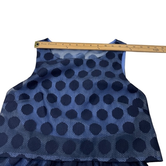 Betsy Johnson Navy Polka Dot Popover Dress - Picture 10 of 10